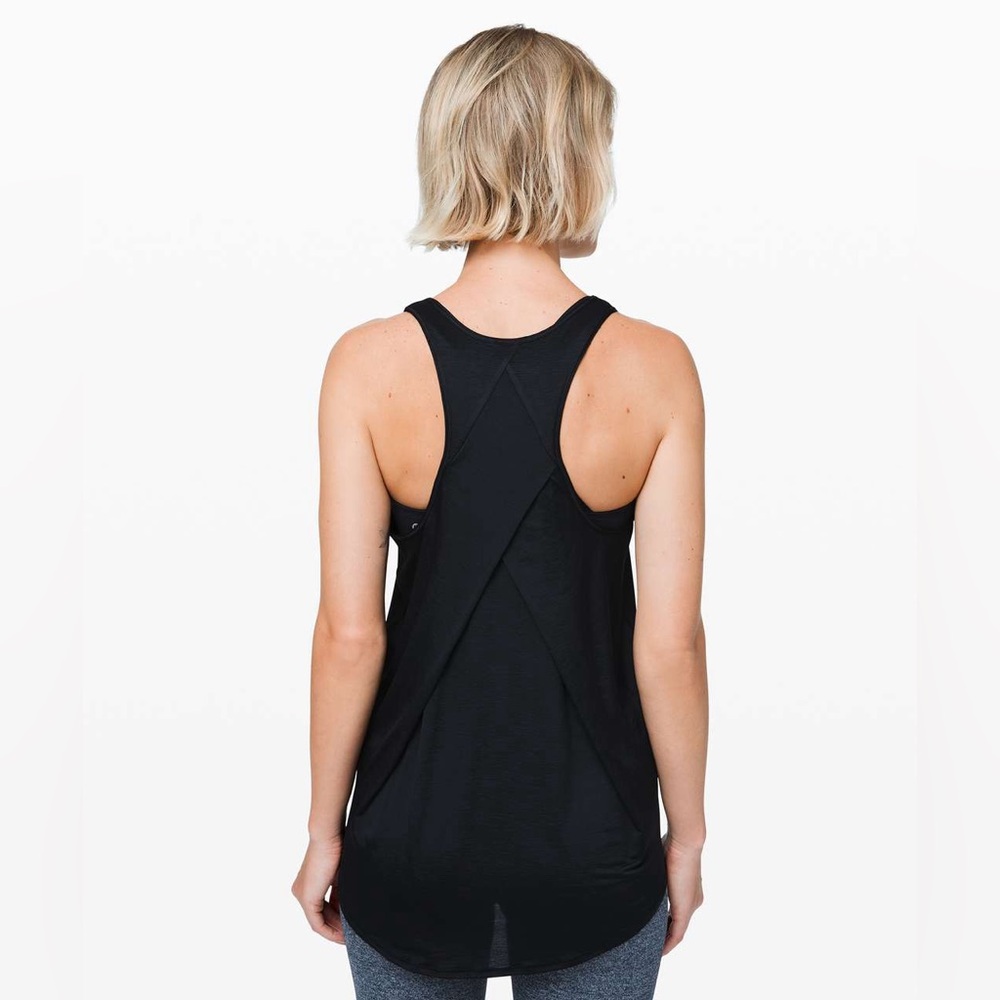 lululemon athletica Black Racerback Twist-Back Tank Top